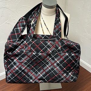 Vera Bradley Plaid Large Travel
Duffle Bag - Paris Plaid Performance